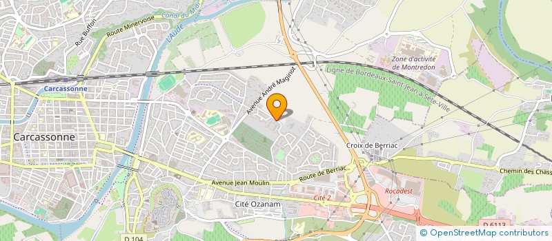 localisation de l'entreprise MONSIEUR DAVID POILLOT  CARCASSONNE