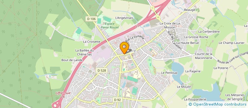 localisation de l'entreprise MONSIEUR DAVID POINTEAU  LIFFRE