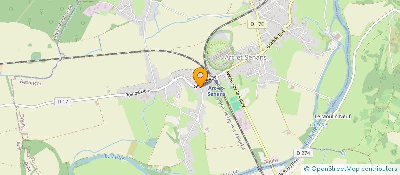 localisation de l'entreprise MONSIEUR DAVID POINTURIER  ARC-ET-SENANS