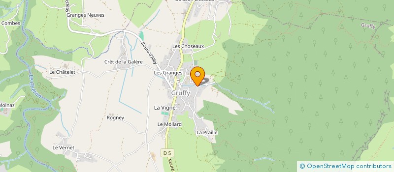 localisation de l'entreprise MONSIEUR DAVID POISSON  VIUZ-LA-CHIESAZ