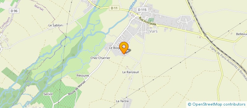 localisation de l'entreprise MONSIEUR DAVID POISVERT à VARS