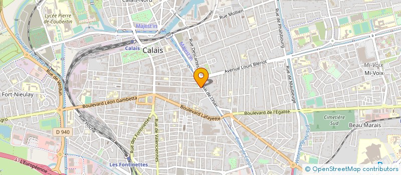 localisation de l'entreprise MONSIEUR DAVID POLLET  CALAIS