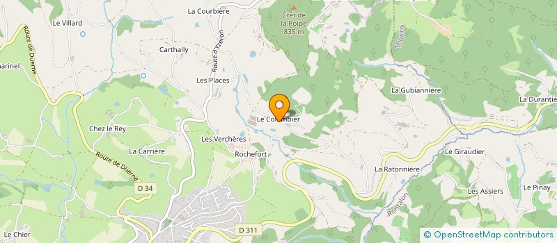 localisation de l'entreprise MONSIEUR DAVID PONS  SAINT MARTIN EN HAUT