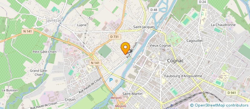 localisation de l'entreprise MONSIEUR DAVID POOLE à COGNAC