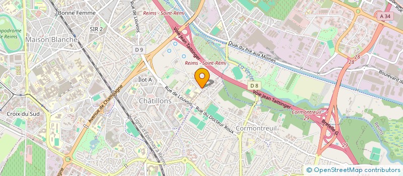 localisation de l'entreprise MONSIEUR DAVID PORET  REIMS