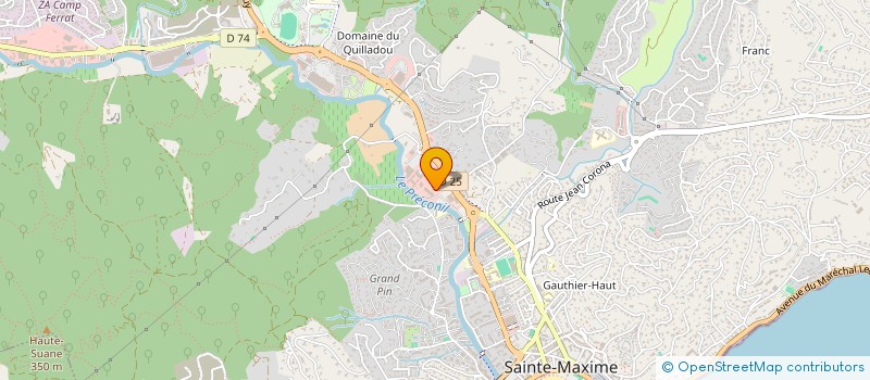 localisation de l'entreprise MONSIEUR DAVID PORTA  SAINTE-MAXIME