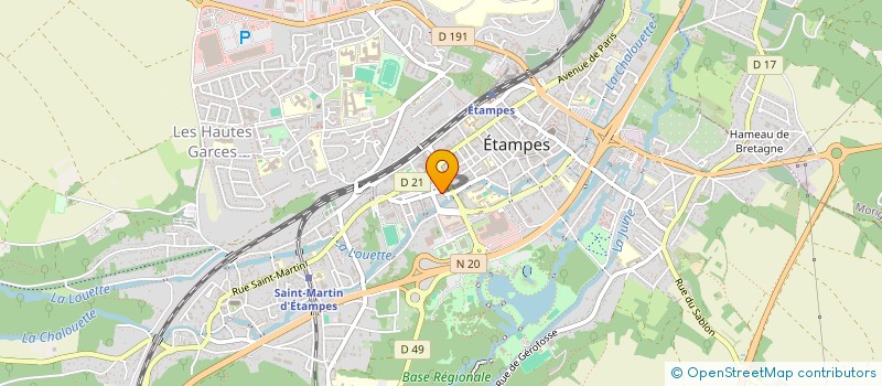 localisation de l'entreprise MONSIEUR DAVID PORTET à ETAMPES