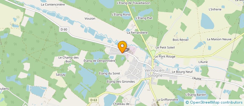 localisation de l'entreprise MONSIEUR DAVID POTAU  VERNOU-EN-SOLOGNE