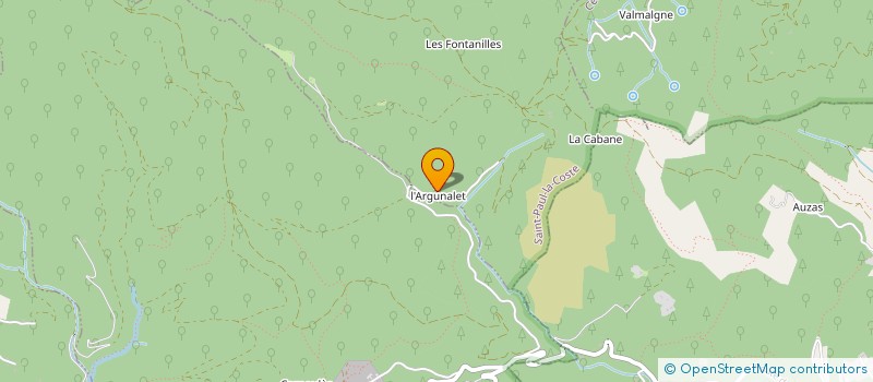 localisation de l'entreprise MONSIEUR DAVID POUDEVIGNE  SAINT-PAUL-LA-COSTE