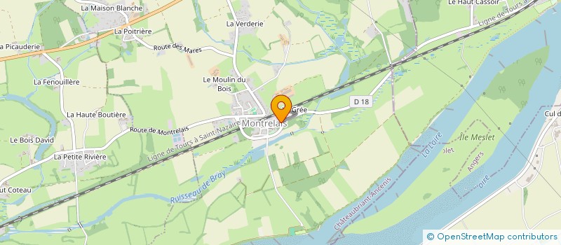 localisation de l'entreprise MONSIEUR DAVID POUDRAY  MONTRELAIS