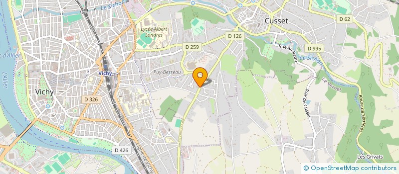 localisation de l'entreprise MONSIEUR DAVID POUILLET  CUSSET