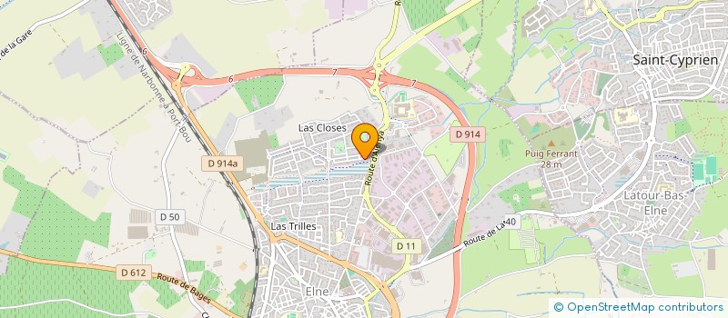 localisation de l'entreprise MONSIEUR DAVID POUILLON à ELNE