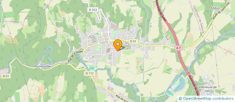 localisation de l'entreprise MONSIEUR DAVID POULAIN  SAINT-UZE