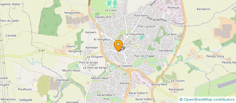 localisation de l'entreprise MONSIEUR DAVID POULAIN  GOUESNOU