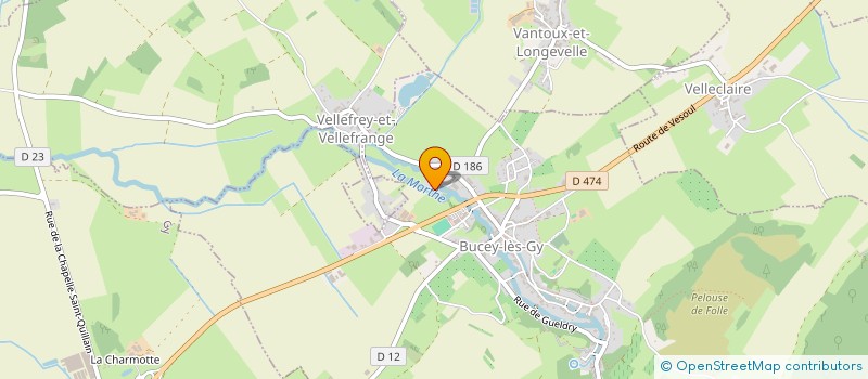 localisation de l'entreprise MONSIEUR DAVID POULNOT  BUCEY-LES-GY