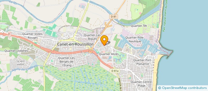 localisation de l'entreprise MONSIEUR DAVID POURE à CANET-EN-ROUSSILLON