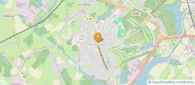 localisation de l'entreprise MONSIEUR DAVID POURPRIX  MONTCHANIN