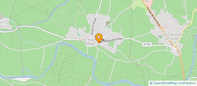 localisation de l'entreprise MONSIEUR DAVID POUX  SAINT-NAZAIRE-D'AUDE