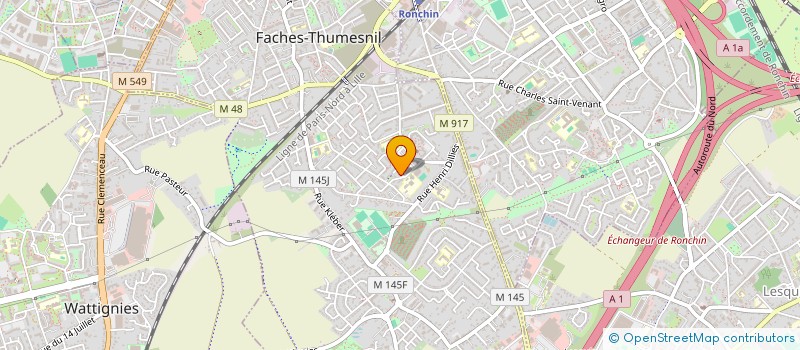 localisation de l'entreprise MONSIEUR DAVID PRANGERE  FACHES-THUMESNIL