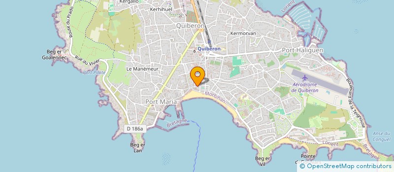 localisation de l'entreprise MONSIEUR DAVID PREVOST  QUIBERON