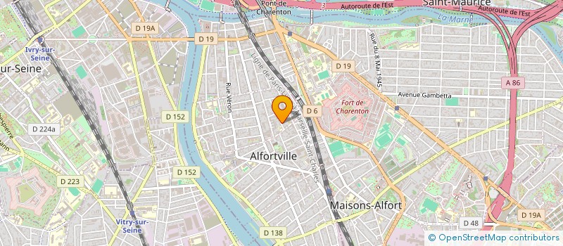 localisation de l'entreprise MONSIEUR DAVID PRIEUR à ALFORTVILLE