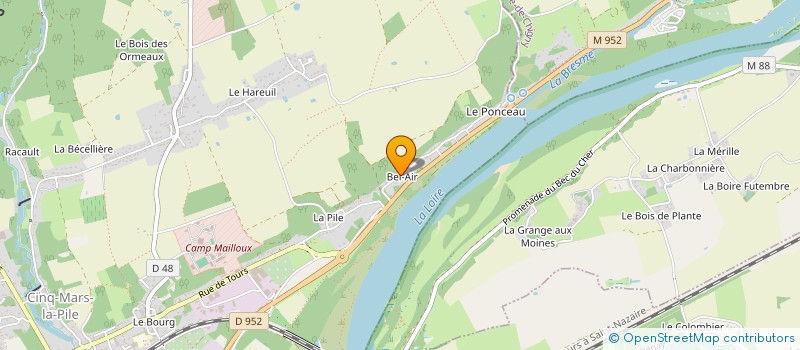 localisation de l'entreprise MONSIEUR DAVID PROSPERO  CINQ-MARS-LA-PILE