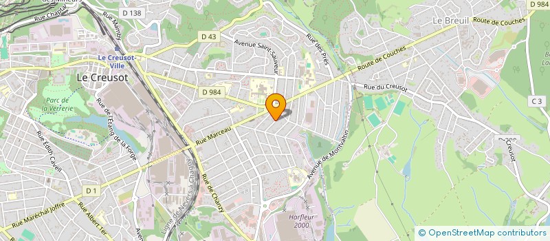 localisation de l'entreprise MONSIEUR DAVID PROST  LE CREUSOT