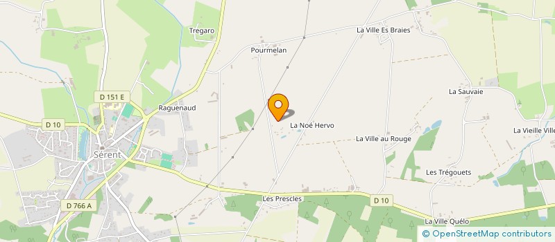 localisation de l'entreprise MONSIEUR DAVID PROVOST  SERENT