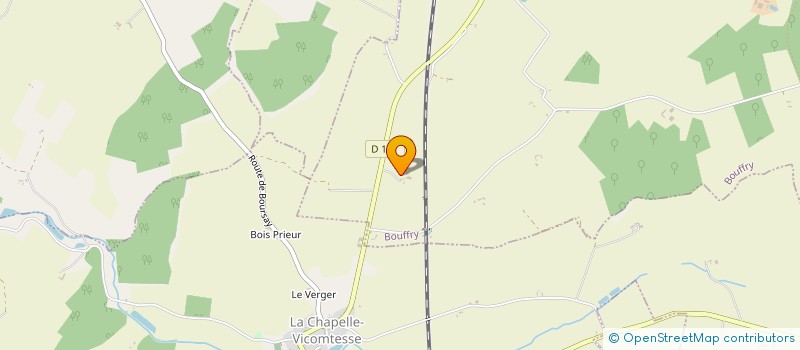 localisation de l'entreprise MONSIEUR DAVID PRUDHOMME  LA CHAPELLE-VICOMTESSE