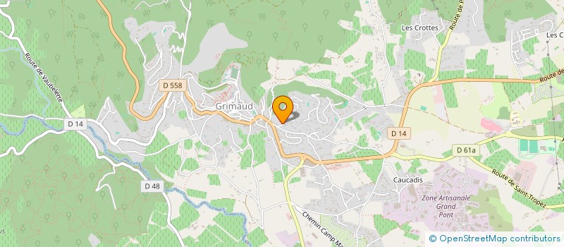 localisation de l'entreprise MONSIEUR DAVID PRUNEAU à GRIMAUD