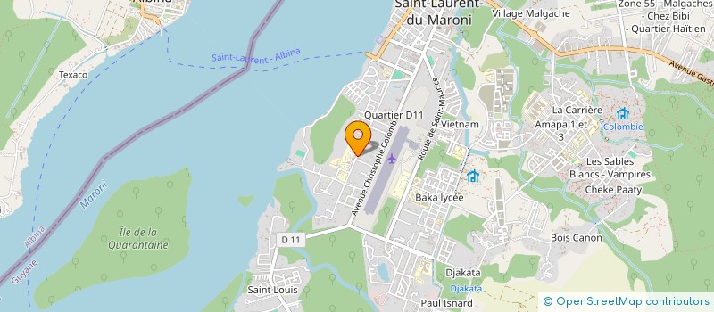 localisation de l'entreprise MONSIEUR DAVID PULCHERIE  SAINT-LAURENT-DU-MARONI
