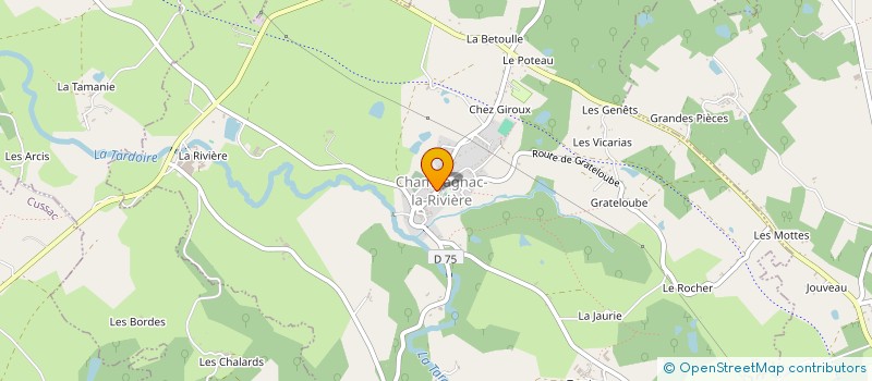 localisation de l'entreprise MONSIEUR DAVID PUYHARDY à CHAMPAGNAC-LA-RIVIERE