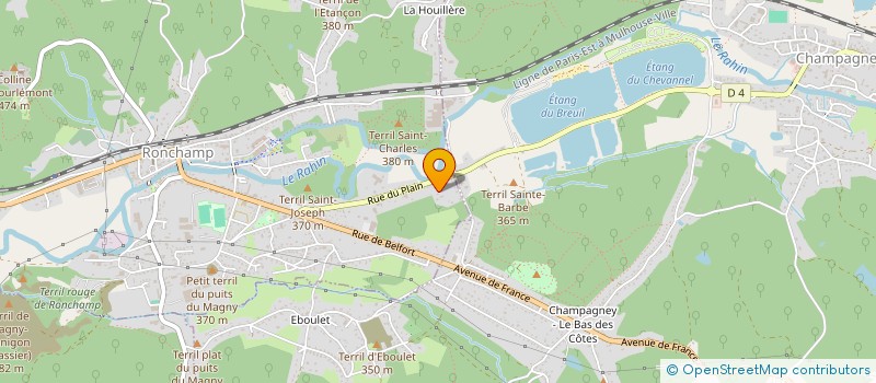 localisation de l'entreprise MONSIEUR DAVID QUARTENOUD  RONCHAMP