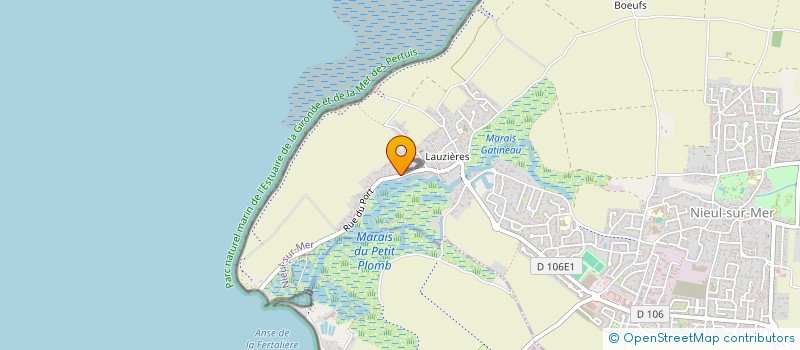 localisation de l'entreprise MONSIEUR DAVID QUEIROS  NIEUL-SUR-MER