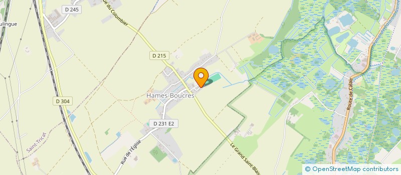 localisation de l'entreprise MONSIEUR DAVID QUENNEHEN  HAMES-BOUCRES