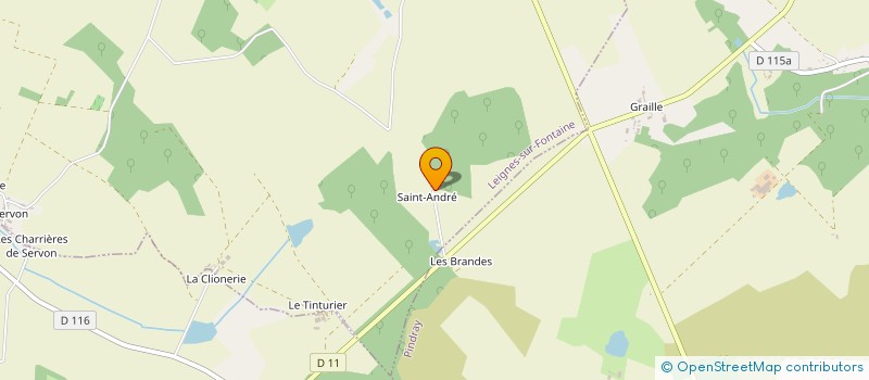 localisation de l'entreprise MONSIEUR DAVID QUERIAUD  LEIGNES-SUR-FONTAINE