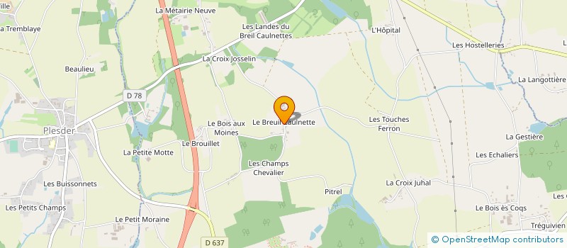 localisation de l'entreprise MONSIEUR DAVID QUERNEE à PLEUGUENEUC