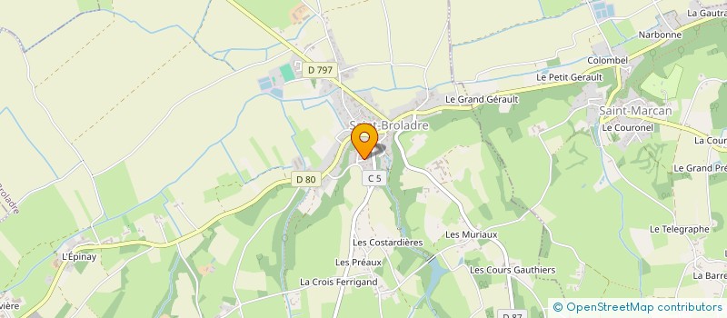 localisation de l'entreprise MONSIEUR DAVID QUEVERT  SAINT-BROLADRE