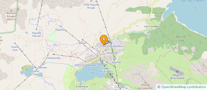 localisation de l'entreprise MONSIEUR DAVID QUICHANTE  TIGNES