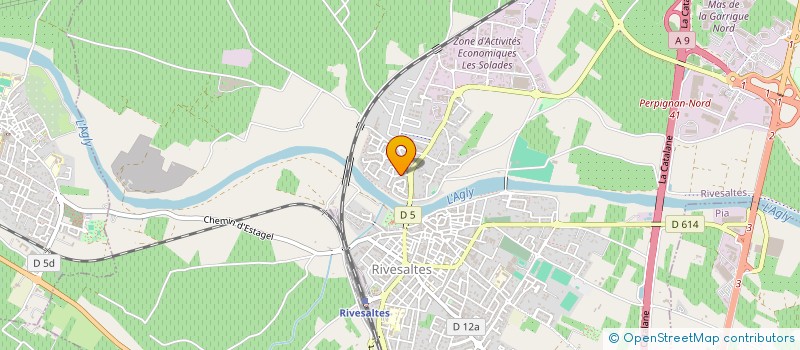 localisation de l'entreprise MONSIEUR DAVID QUINCHON  RIVESALTES