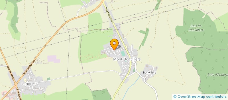 localisation de l'entreprise MONSIEUR DAVID RABAUX  MONT-BONVILLERS