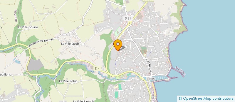 localisation de l'entreprise MONSIEUR DAVID RABE  BINIC-ETABLES-SUR-MER