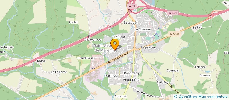 localisation de l'entreprise MONSIEUR DAVID RABOT à SAINT-GEOURS-DE-MAREMNE