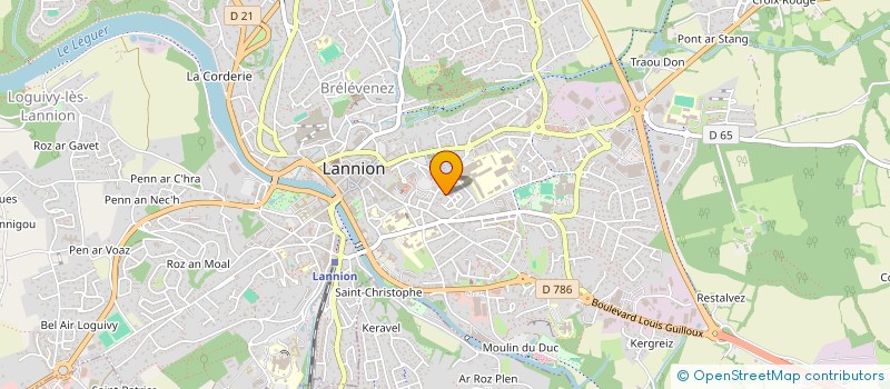 localisation de l'entreprise MONSIEUR DAVID RACLOT  LANNION