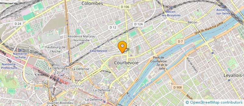 localisation de l'entreprise MONSIEUR DAVID RADU à COURBEVOIE