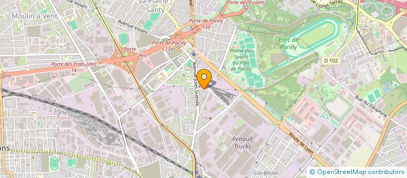 localisation de l'entreprise MONSIEUR DAVID RAFFIN-PELLOZ  VENISSIEUX