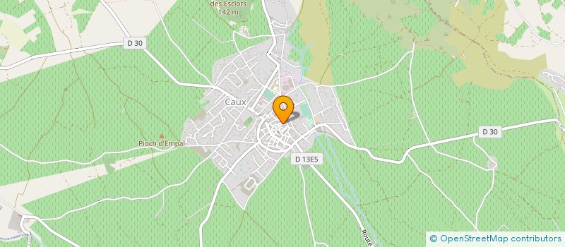 localisation de l'entreprise MONSIEUR DAVID RAMADE  CAUX