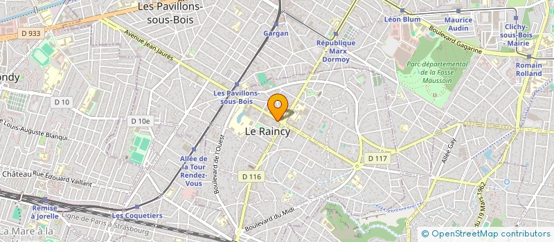 localisation de l'entreprise MONSIEUR DAVID RAMALHETE à LE RAINCY