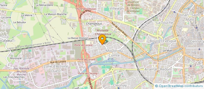 localisation de l'entreprise MONSIEUR DAVID RAMEL  RENNES