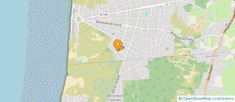 localisation de l'entreprise MONSIEUR DAVID RAUX  CUCQ